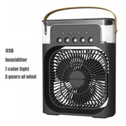 New 3 In 1 Fan AIr Conditioner Household Mini Air Cooler LED Night Light Portable Humidifier Air Adjustment Fan Office Home Fan - QueensalesOF