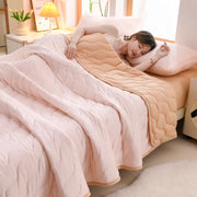 New Florals Spring Summer Blanket for Single Double Soft Skin-friendly Quilt Breathable Comfortable Air Conditioning Comforter - QueensalesOF