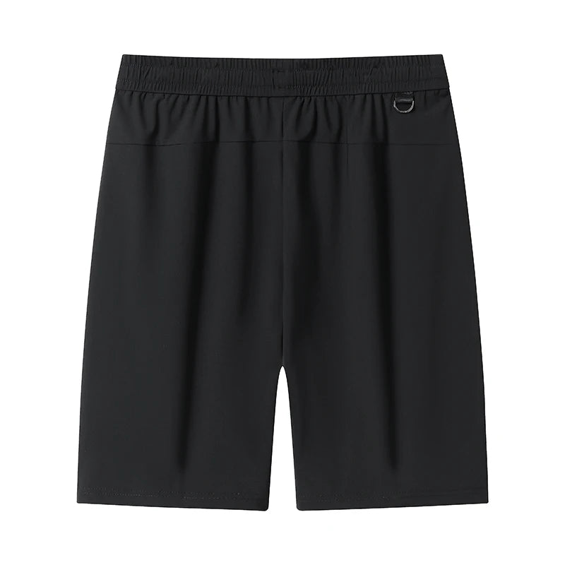 Big Size 9XL Men's Ice Silk Shorts Knee Length Bermuda Male Plus Large Quick Dry Sport Cool Elastic Summer Light Golf Sweatshort