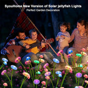 Solar Garden Lights Led Jellyfish Sway For Decoration Yard Outdoor Waterproof Ip65 Outdoor Waterproof Light Light Mushroom Shape - QueensalesOF