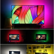 1m USB LED Strip Lights 60LEDs/m RGB Tape SMD 2835 With Remote Control Flexible Tape Diode Ribbon TV Backlight Room Decor - QueensalesOF