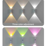LED Cabinet Lights Motion Sensor Ambient Light Magnetic RGB Rechargeable Wall Sunset Lamp Hallway Stairs Kitchen Night Light - QueensalesOF