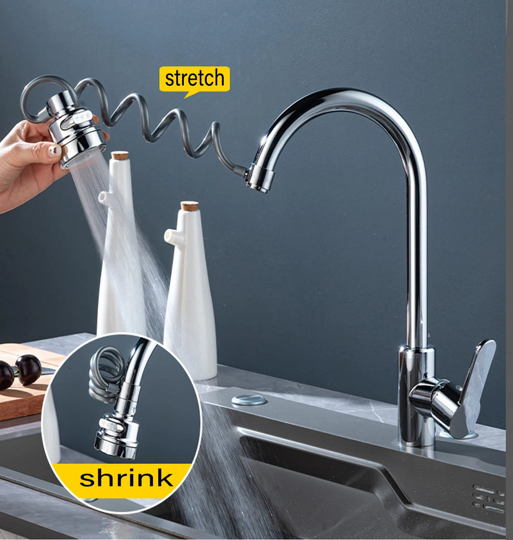 New 3 Modes Sink Faucet 360 Degree Rotation Filter Extension Tube Shower Water Saving Tap Universal Kitchen Gadgets Accessories