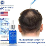 Copper Peptide GHK-cu Hair Growth Serum - Natural Gentle Formula Strengthens Hair Follicles For All Hair Types - QueensalesOF