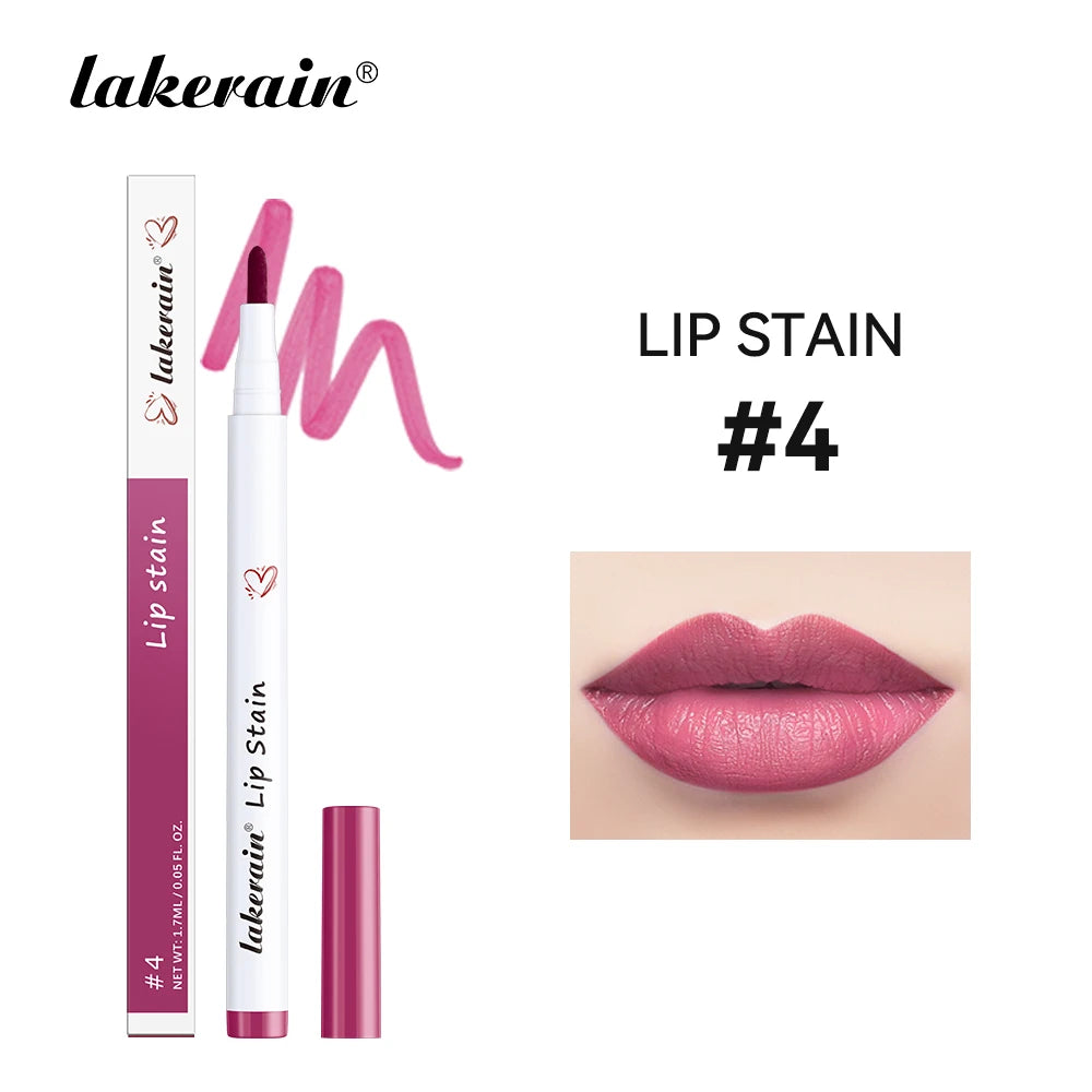 6Colors Lip Stain Pencil Liquid Lip Liner Waterproof Plumping Lip Tint Natural Matte Nude Brown Long Lasting Beauty  Makeup Pen