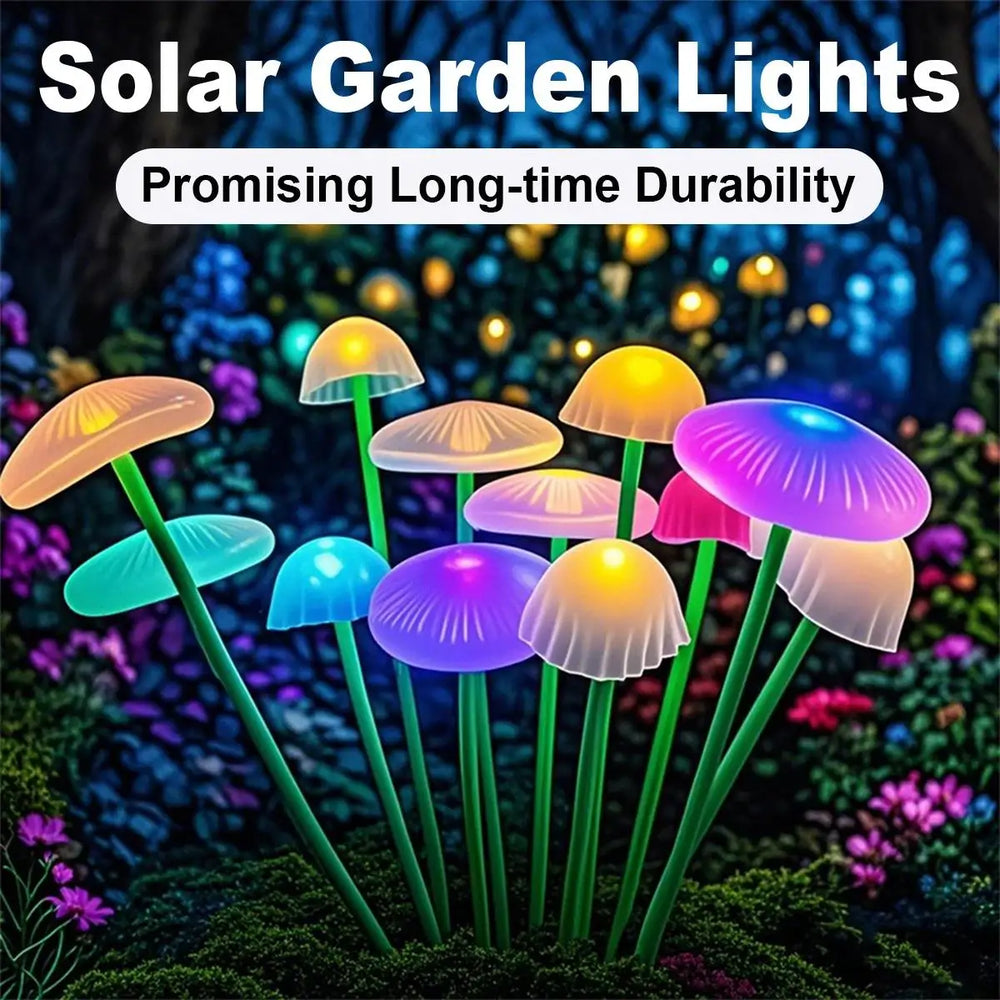 Solar Garden Lights Led Jellyfish Sway For Decoration Yard Outdoor Waterproof Ip65 Outdoor Waterproof Light Light Mushroom Shape - QueensalesOF