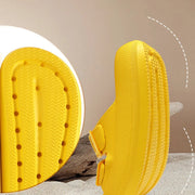 Comemore Thick Platform Sandals Beach Shoes Bathroom Slipper Soft Men Flat Slides Women Slippers Adjustable Buckle Oversized 47 - QueensalesOF