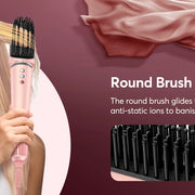 5 in 1 High-Speed Hot Air Styler Frizz-Free Fast Drying No Heat Damage Hair Dryer Curl Volumize Straighten with Travel Bag - QueensalesOF