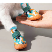 Breathable Mesh Puppy Shoes for Small Dogs Doggy Booties Summer Non-Slip Pet Boots with Adjustable Strap for Chihuahua Yorkshire - QueensalesOF