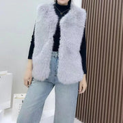 Chaleco de Pelo Sintético para Mujer — Moda Invierno de Alta Calidad - QueensalesOF