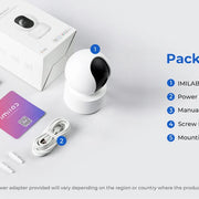 IMILAB C21 WiFi Camera 2.5K Baby Monitor Indoor IP Camera with PTZ Night Vision 2-Way Audio Human Tracking AI Detection - QueensalesOF