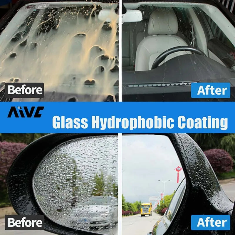 Car Glass Hydrophobic Nano Spray AIVC Window Waterproof Coating Rearview Mirror Rain Coating Auto Hydrophobic Glass Polishing - QueensalesOF