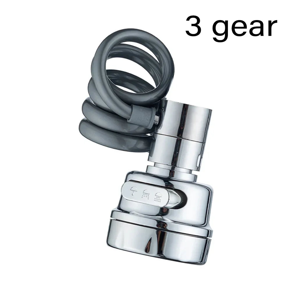 New 3 Modes Sink Faucet 360 Degree Rotation Filter Extension Tube Shower Water Saving Tap Universal Kitchen Gadgets Accessories - QueensalesOF