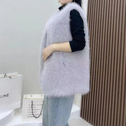 2023 New Fur Vest Women High Quality Fashion Vest - QueensalesOF