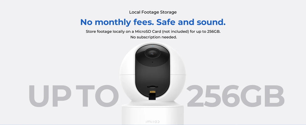 IMILAB C21 WiFi Camera 2.5K Baby Monitor Indoor IP Camera with PTZ Night Vision 2-Way Audio Human Tracking AI Detection