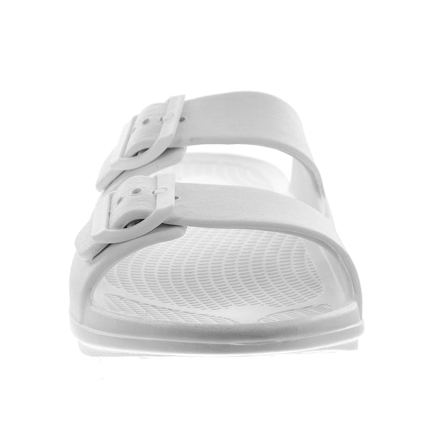 Sovella Women's Buckle Slide White - QueensalesOF